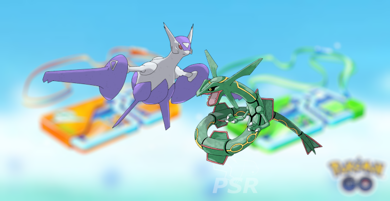 Mega Latios,Mega Latias en Rayquaza