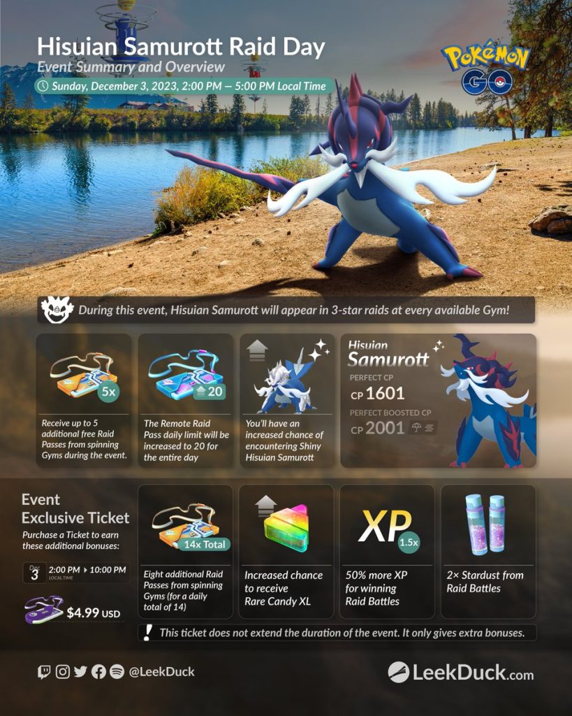 Hisuian Samurott Raid Day
