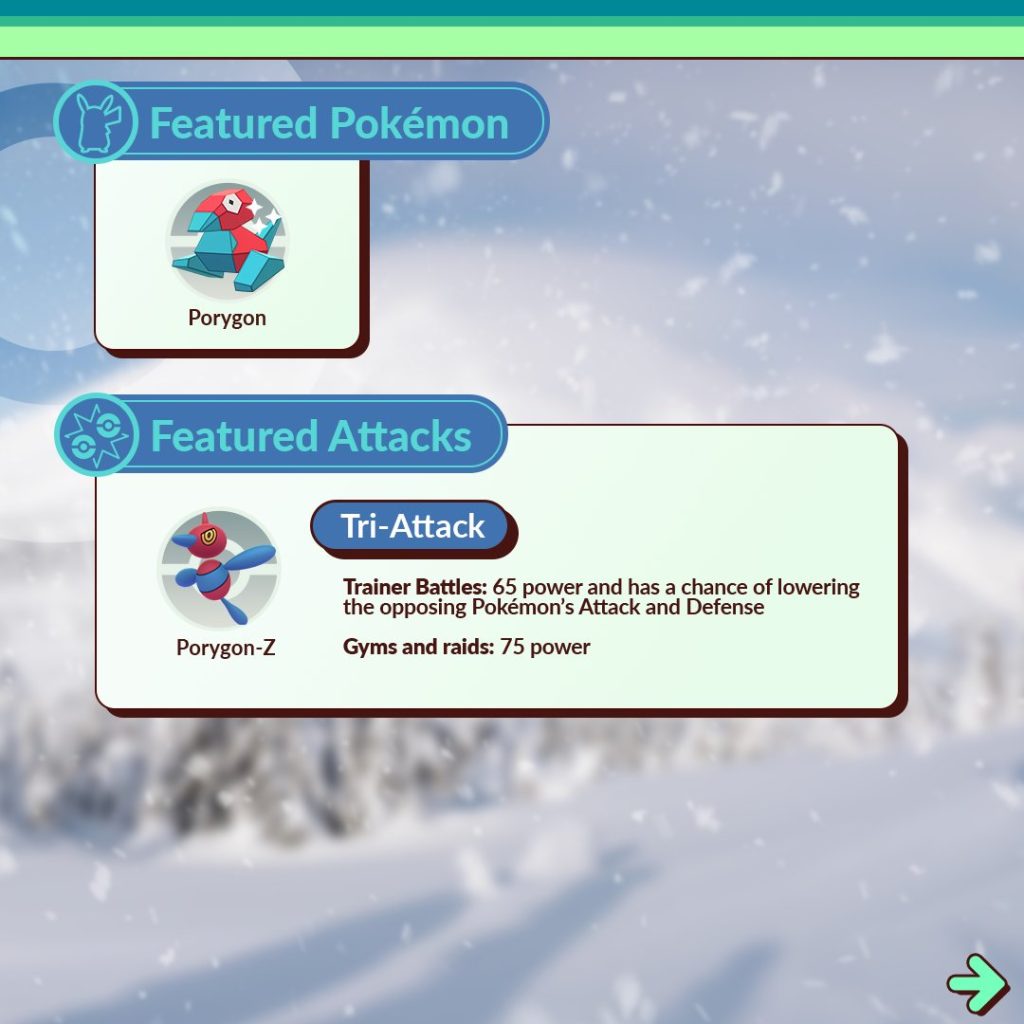 Community Day Porygon