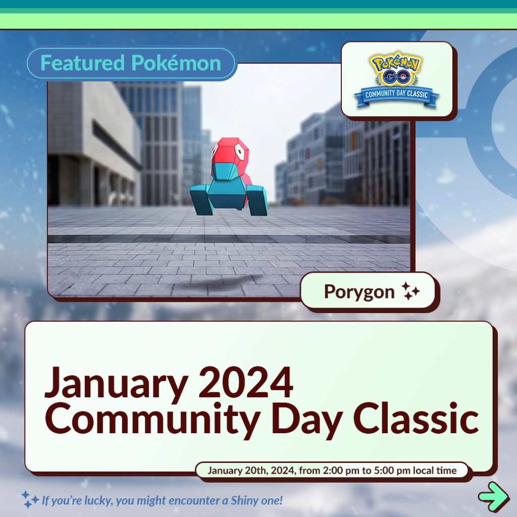 Community Day Porygon